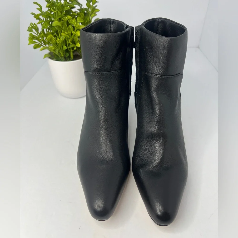 NEW Vince Hilda Leather Ankle Boots Black Size 5.5 - Picture 7 of 15